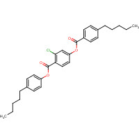41161-53-9 (4-pentylphenyl) 2-chloro-4-(4-pentylbenzoyl)oxybenzoate chemical structure