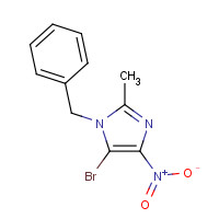 41604-61-9 1-benzyl-5-bromo-2-methyl-4-nitroimidazole chemical structure