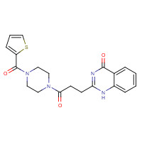 1060969-56-3 2-[3-oxo-3-[4-(thiophene-2-carbonyl)piperazin-1-yl]propyl]-1H-quinazolin-4-one chemical structure