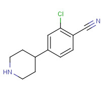 1086398-38-0 2-chloro-4-piperidin-4-ylbenzonitrile chemical structure