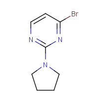 1159814-05-7 4-bromo-2-pyrrolidin-1-ylpyrimidine chemical structure