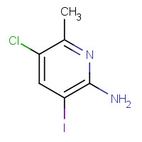 952917-46-3 5-chloro-3-iodo-6-methylpyridin-2-amine chemical structure