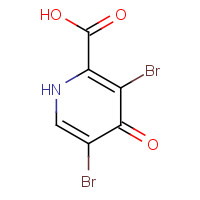 858852-20-7 3,5-dibromo-4-oxo-1H-pyridine-2-carboxylic acid chemical structure