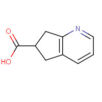 591768-76-2 6,7-dihydro-5H-cyclopenta[b]pyridine-6-carboxylic acid chemical structure