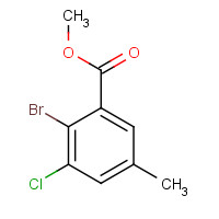 1378431-64-1 methyl 2-bromo-3-chloro-5-methylbenzoate chemical structure