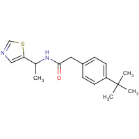 1298054-57-5 2-(4-tert-butylphenyl)-N-[1-(1,3-thiazol-5-yl)ethyl]acetamide chemical structure