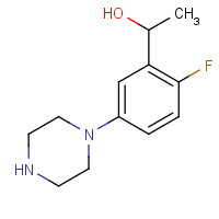 868245-23-2 1-(2-fluoro-5-piperazin-1-ylphenyl)ethanol chemical structure