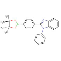 1146340-38-6 1-phenyl-2-[4-(4,4,5,5-tetramethyl-1,3,2-dioxaborolan-2-yl)phenyl]benzimidazole chemical structure