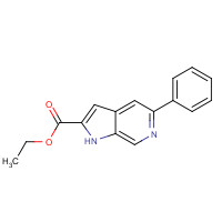920979-02-8 ethyl 5-phenyl-1H-pyrrolo[2,3-c]pyridine-2-carboxylate chemical structure