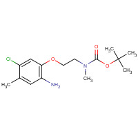 862874-05-3 tert-butyl N-[2-(2-amino-5-chloro-4-methylphenoxy)ethyl]-N-methylcarbamate chemical structure