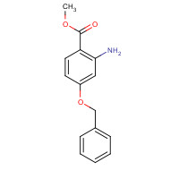 189063-59-0 methyl 2-amino-4-phenylmethoxybenzoate chemical structure