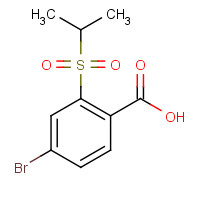 1240288-93-0 4-bromo-2-propan-2-ylsulfonylbenzoic acid chemical structure
