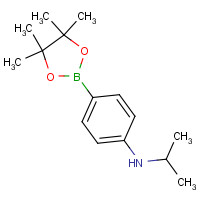 1256360-63-0 N-propan-2-yl-4-(4,4,5,5-tetramethyl-1,3,2-dioxaborolan-2-yl)aniline chemical structure