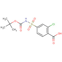 1552310-54-9 2-chloro-4-[(2-methylpropan-2-yl)oxycarbonylsulfamoyl]benzoic acid chemical structure