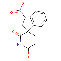 2897-82-7 3-(2,6-dioxo-3-phenylpiperidin-3-yl)propanoic acid chemical structure
