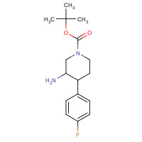 916421-11-9 tert-butyl 3-amino-4-(4-fluorophenyl)piperidine-1-carboxylate chemical structure