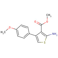 350988-34-0 methyl 2-amino-4-(4-methoxyphenyl)thiophene-3-carboxylate chemical structure