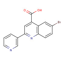 5109-99-9 6-bromo-2-pyridin-3-ylquinoline-4-carboxylic acid chemical structure