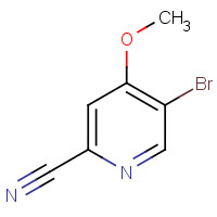 1256823-07-0 5-bromo-4-methoxypyridine-2-carbonitrile chemical structure