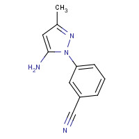 209918-89-8 3-(5-amino-3-methylpyrazol-1-yl)benzonitrile chemical structure