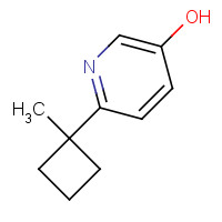 1196074-38-0 6-(1-methylcyclobutyl)pyridin-3-ol chemical structure