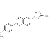1201902-22-8 6-(4-methylimidazol-1-yl)-2-(4-methylsulfanylphenyl)quinoline chemical structure
