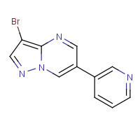1109284-28-7 3-bromo-6-pyridin-3-ylpyrazolo[1,5-a]pyrimidine chemical structure