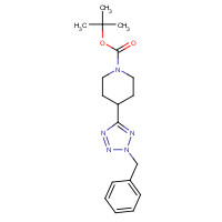 301220-52-0 tert-butyl 4-(2-benzyltetrazol-5-yl)piperidine-1-carboxylate chemical structure