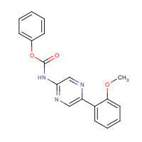 1432031-16-7 phenyl N-[5-(2-methoxyphenyl)pyrazin-2-yl]carbamate chemical structure