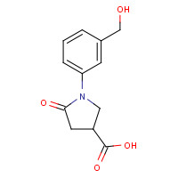 345297-75-8 1-[3-(hydroxymethyl)phenyl]-5-oxopyrrolidine-3-carboxylic acid chemical structure