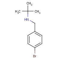 87384-76-7 N-[(4-bromophenyl)methyl]-2-methylpropan-2-amine chemical structure