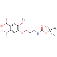757189-87-0 5-methoxy-4-[3-[(2-methylpropan-2-yl)oxycarbonylamino]propoxy]-2-nitrobenzoic acid chemical structure