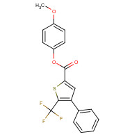 256348-29-5 (4-methoxyphenyl) 4-phenyl-5-(trifluoromethyl)thiophene-2-carboxylate chemical structure