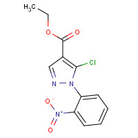 121716-35-6 ethyl 5-chloro-1-(2-nitrophenyl)pyrazole-4-carboxylate chemical structure