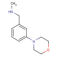 864068-83-7 N-methyl-1-(3-morpholin-4-ylphenyl)methanamine chemical structure