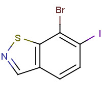 1326714-60-6 7-bromo-6-iodo-1,2-benzothiazole chemical structure