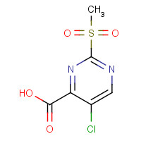 38275-34-2 5-chloro-2-methylsulfonylpyrimidine-4-carboxylic acid chemical structure