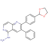 917363-83-8 [2-[4-(1,3-dioxolan-2-yl)phenyl]-3-phenyl-1,6-naphthyridin-5-yl]hydrazine chemical structure