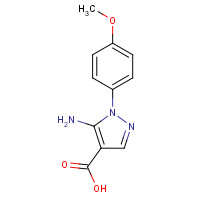14678-95-6 5-amino-1-(4-methoxyphenyl)pyrazole-4-carboxylic acid chemical structure