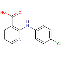 16344-26-6 2-(4-chloroanilino)pyridine-3-carboxylic acid chemical structure
