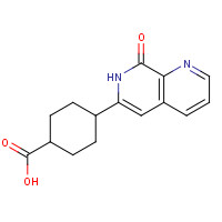 880466-45-5 4-(8-oxo-7H-1,7-naphthyridin-6-yl)cyclohexane-1-carboxylic acid chemical structure