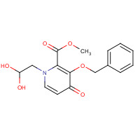 1206102-08-0 methyl 1-(2,2-dihydroxyethyl)-4-oxo-3-phenylmethoxypyridine-2-carboxylate chemical structure