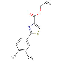 885279-24-3 ethyl 2-(3,4-dimethylphenyl)-1,3-thiazole-4-carboxylate chemical structure