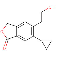 1255208-41-3 6-cyclopropyl-5-(2-hydroxyethyl)-3H-2-benzofuran-1-one chemical structure