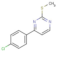 434941-55-6 4-(4-chlorophenyl)-2-methylsulfanylpyrimidine chemical structure