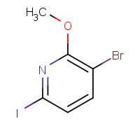 1260669-96-2 3-bromo-6-iodo-2-methoxypyridine chemical structure