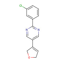 1314391-92-8 2-(3-chlorophenyl)-5-(2,5-dihydrofuran-3-yl)pyrimidine chemical structure