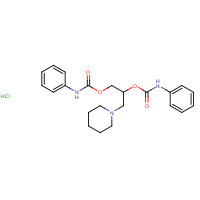 537-12-2 [2-(phenylcarbamoyloxy)-3-piperidin-1-ylpropyl] N-phenylcarbamate;hydrochloride chemical structure