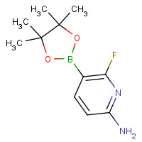 944401-67-6 6-fluoro-5-(4,4,5,5-tetramethyl-1,3,2-dioxaborolan-2-yl)pyridin-2-amine chemical structure
