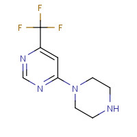 845616-55-9 4-piperazin-1-yl-6-(trifluoromethyl)pyrimidine chemical structure